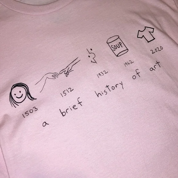 Men’s Mega Yacht “a brief history of art” T shirt - Picture 2 of 4